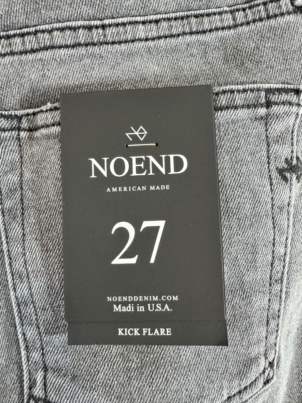 Kick Flare Jeans in Grey - Women's